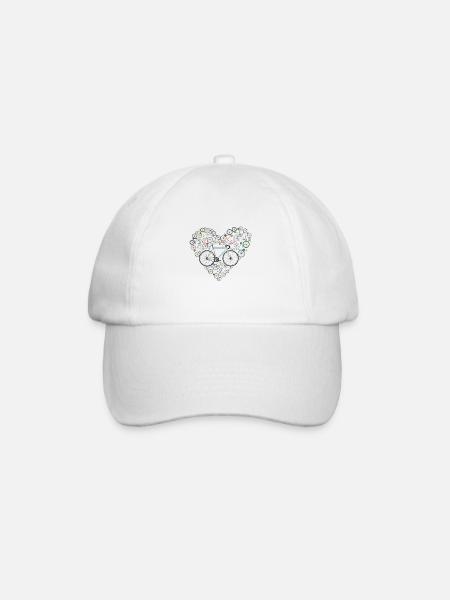 I love my bike - Casquette classique - blanc/blanc
