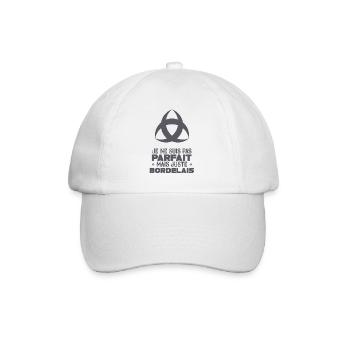Aquitaine Gironde Bordeaux 33 juste Bordelais 2 - Casquette classique - blanc/blanc - Devant