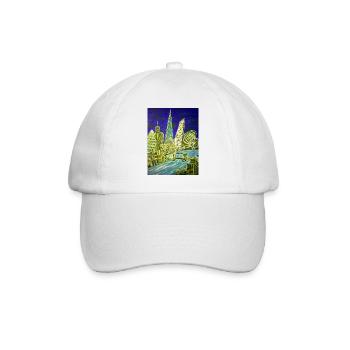 London Skyline - Baseball Cap - white/white - Front