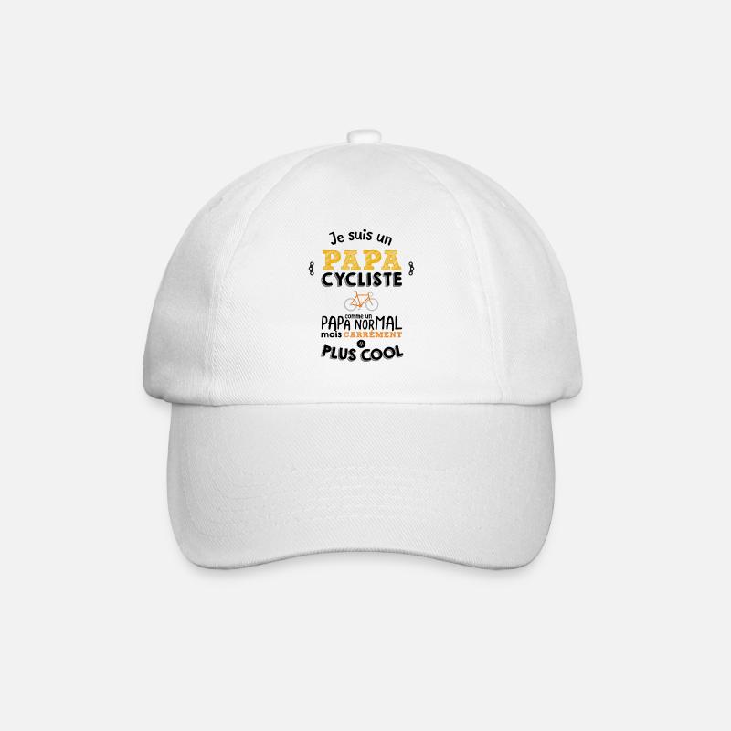 Je suis un papa cycliste - Casquette classique - blanc/blanc