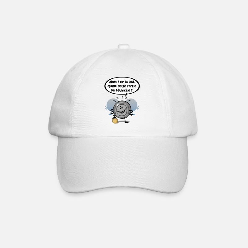 Pétanque !?! - Casquette classique - blanc/blanc