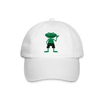 kranker frosch - Baseballkappe - Weiß/Weiß - Vorne