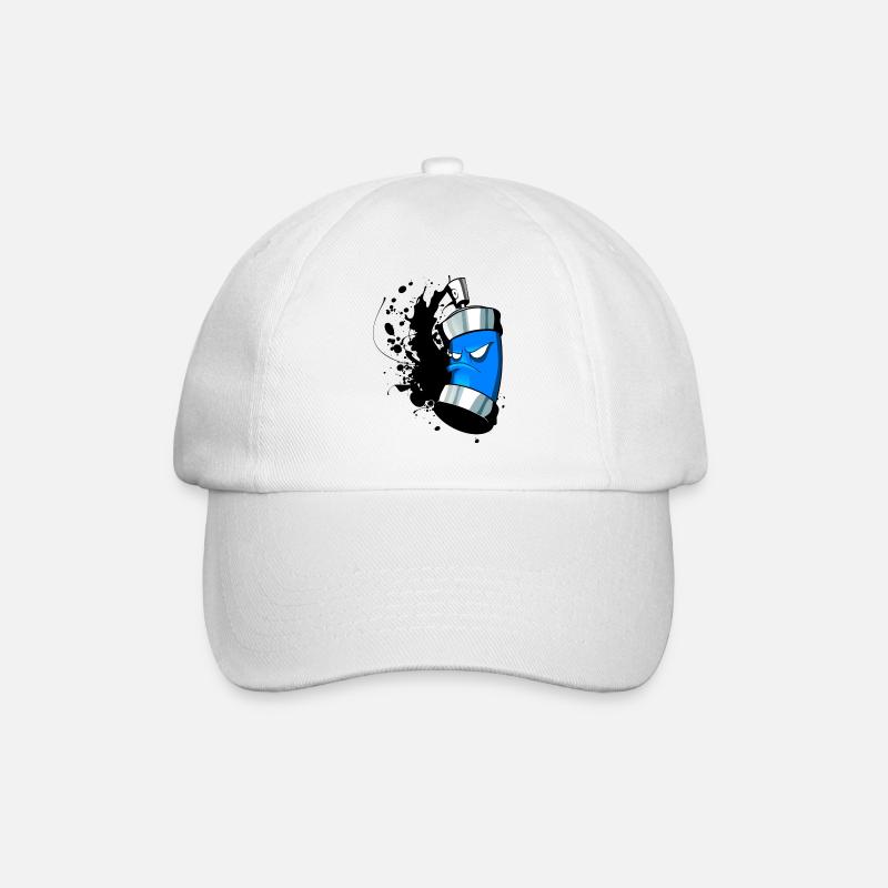 Malerei2 - Baseballkappe - Weiß/Weiß