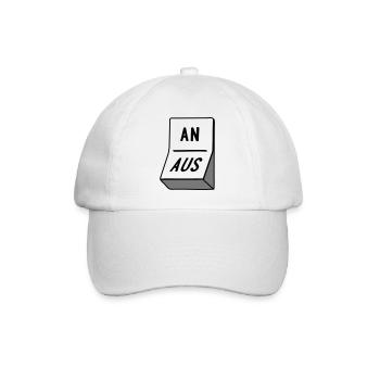 2541614 15643289 schalter - Baseballkappe - Weiß/Weiß - Vorne