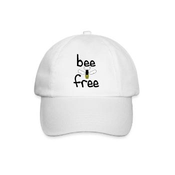 Bee free - Baseballkappe - Weiß/Weiß - Vorne