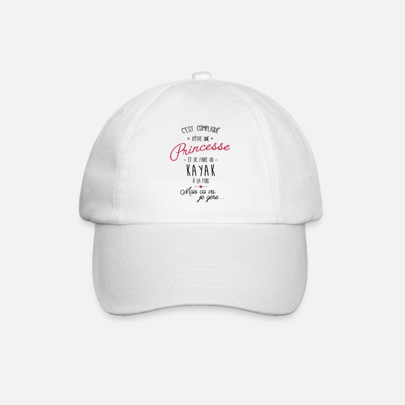 princesse et Kayak - Casquette classique - blanc/blanc