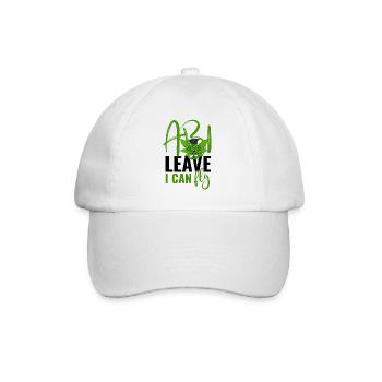 Abi Leave I Can Fly - Abitur  - Baseballkappe - Weiß/Weiß - Vorne