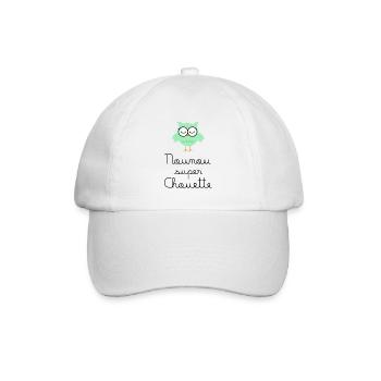 Nounou super chouette - Casquette classique - blanc/blanc - Devant