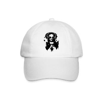 Jésus Graffiti avec un casque et lunettes de - Casquette classique - blanc/blanc - Devant