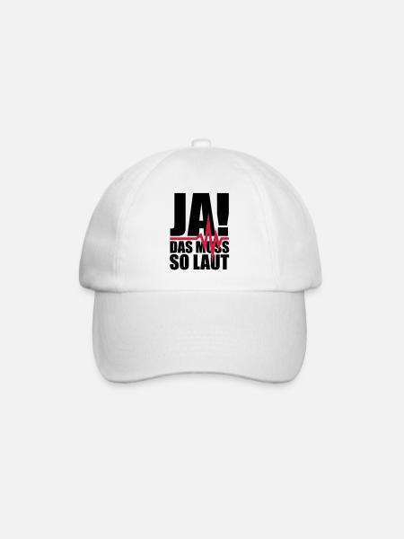 ja_das_muss_so_laut_1__f2 - Baseballkappe - Weiß/Weiß