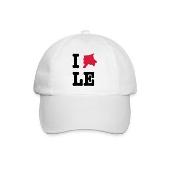 I Love Leipzig (I heart LE) - City Outline - Casquette classique - blanc/blanc - Devant