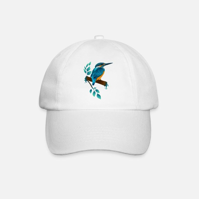 Eisvogel - Baseballkappe - Weiß/Weiß