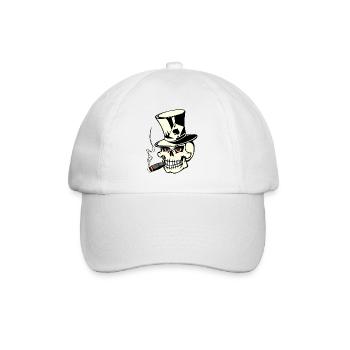 skull poker - Casquette classique - blanc/blanc - Devant