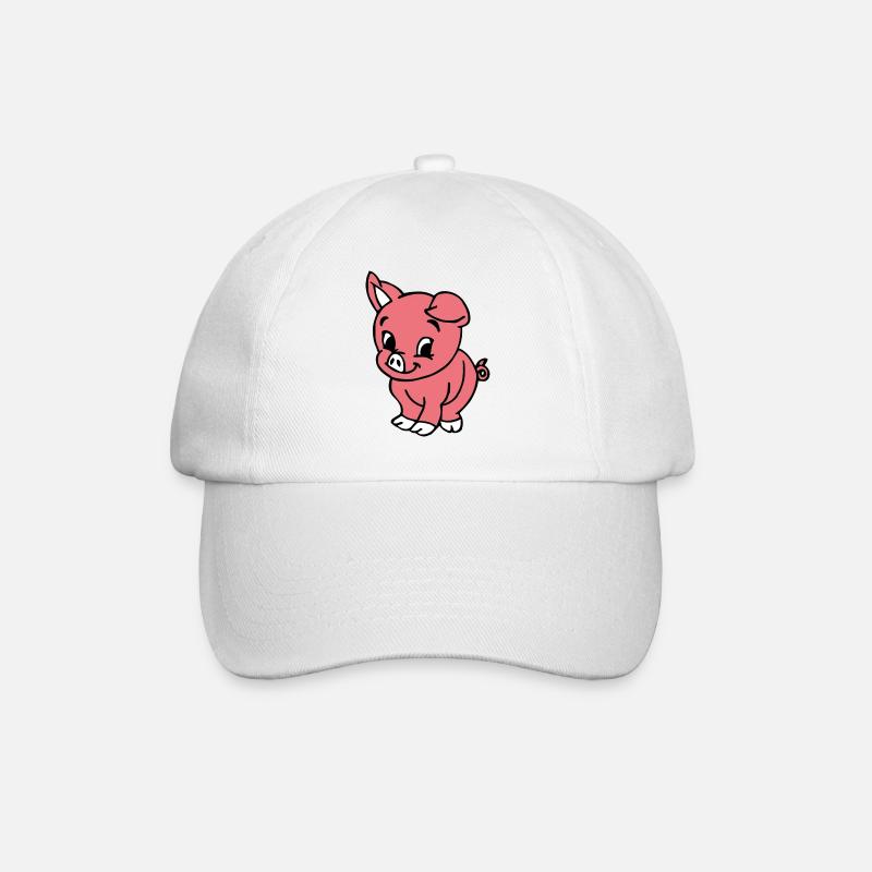 Schweinchen Pig Sweet - Baseballkappe - Weiß/Weiß