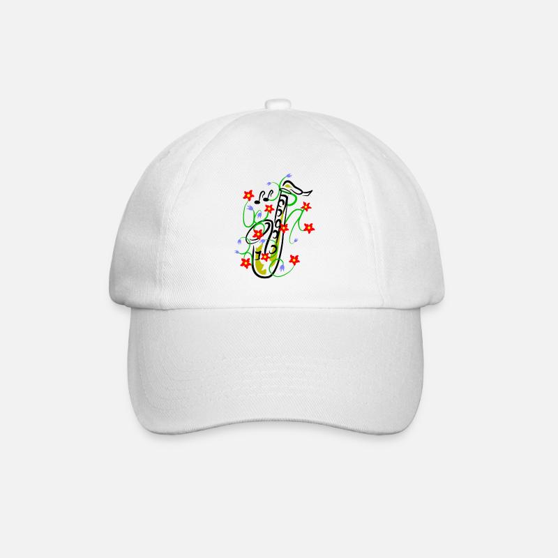 Conception du saxophone - Casquette classique - blanc/blanc