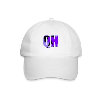 QH-lila-schwarz - Baseballkappe - Weiß/Weiß - Vorne