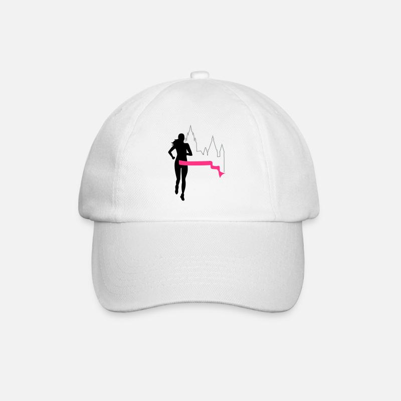 Marathon - Mainz - runner - Run - Run - 3C - Baseball Cap - white/white