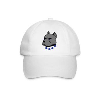 pit bull - Baseball Cap - white/white - Front