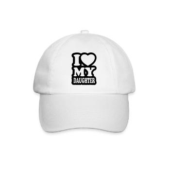 I love my daughter - Baseball Cap - white/white - Front