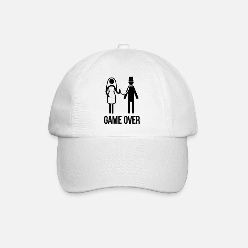 Stag night bachelor party - Baseball Cap - white/white