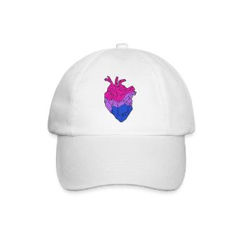 Coeur bisexuel - Casquette classique - blanc/blanc - Devant