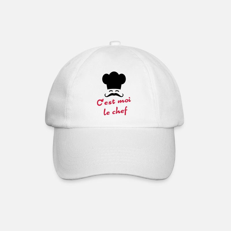 C'est moi le chef - Baseball Cap - white/white