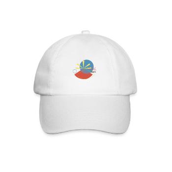 Drapeau Mahavéli, Ile de la Réunion 974 - Casquette classique - blanc/blanc - Devant
