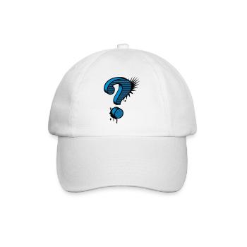 A question mark graffiti - Baseball Cap - white/white - Front