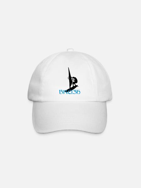 Windsurfen / Windsurfer / Windsurf / Windsurfing - Baseballkappe - Weiß/Weiß