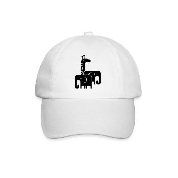 cute animals - Baseball Cap - white/white - Front