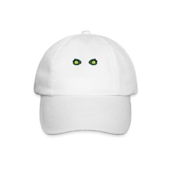 Yeux reptiles Lézard serpent grenouille - Casquette classique - blanc/blanc - Devant