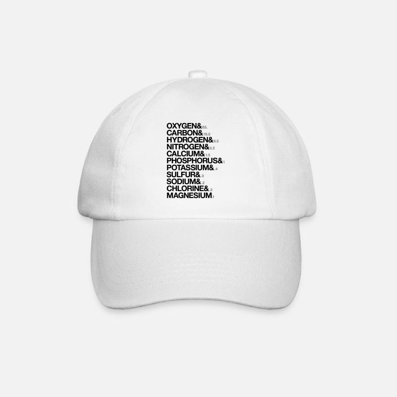 éléments du corps humain - Casquette classique - blanc/blanc