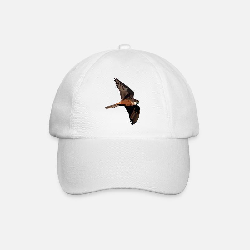 Eleonorenfalke - Baseballkappe - Weiß/Weiß