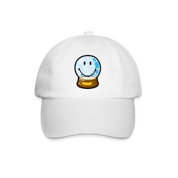 Smiley Snow Globe - Baseballkappe - Weiß/Weiß - Vorne
