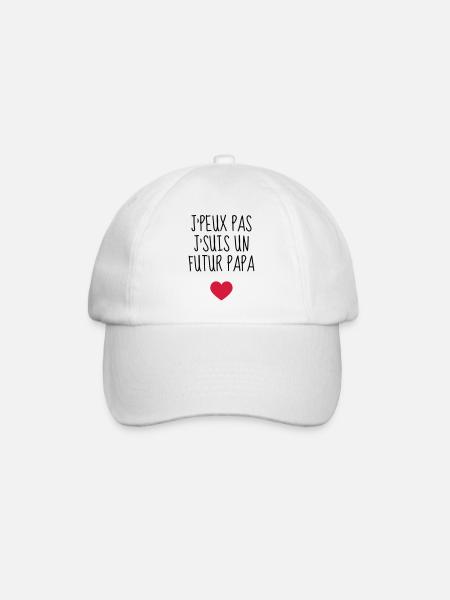 Papa / Fête des pères / Pere / Famille / humour - Casquette classique - blanc/blanc