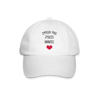 Mamie Mamy Grand Mère Naissance Bébé Amour - Casquette classique - blanc/blanc - Devant