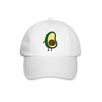Avocado - Baseballkappe - Weiß/Weiß - Vorne