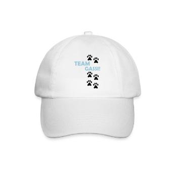 (team_gassi_02) - Baseballkappe - Weiß/Weiß - Vorne