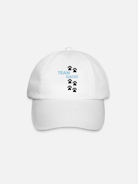 (team_gassi_02) - Baseballkappe - Weiß/Weiß