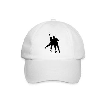 couple silhouette design - Baseballkappe - Weiß/Weiß - Vorne