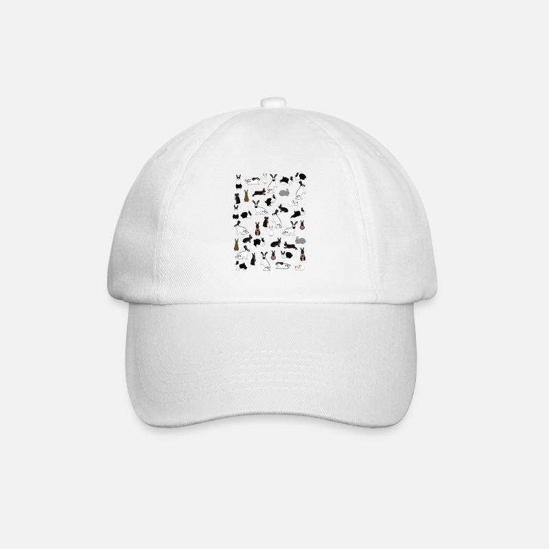 Alle Kaninchen - Baseballkappe - Weiß/Weiß