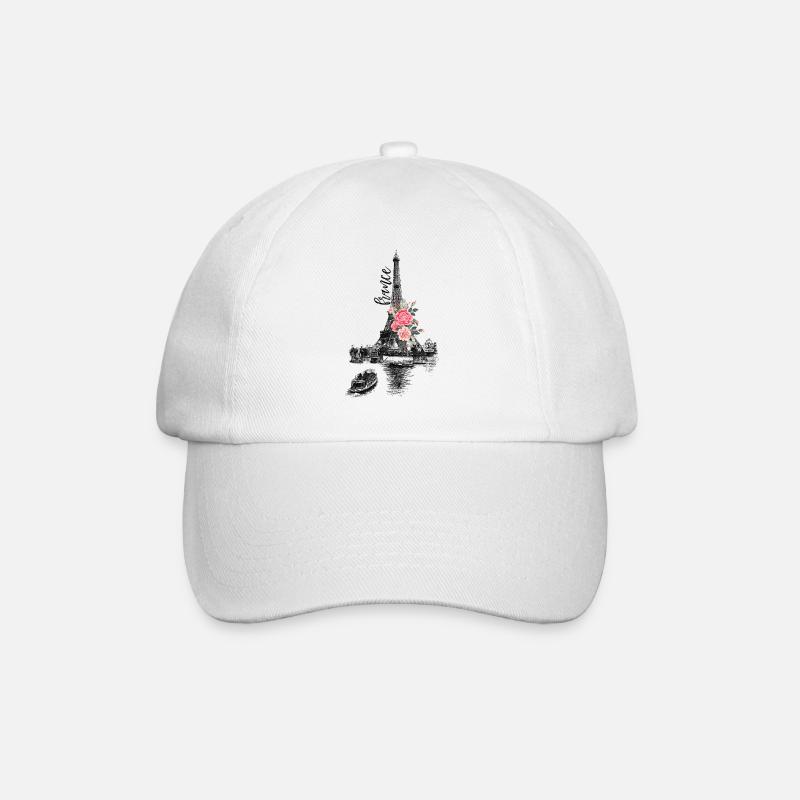 Frankreich - Baseballkappe - Weiß/Weiß