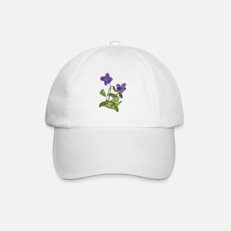 violet - Casquette classique - blanc/blanc