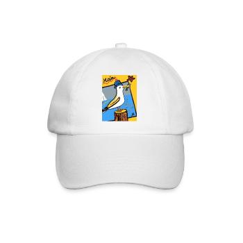 EG mouette I palier I mer I vacances I photo - Casquette classique - blanc/blanc - Devant