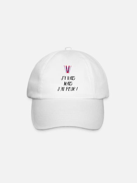 J'y vais mais j'ai peur ! Les Bronzés font du ski - Casquette classique - blanc/blanc