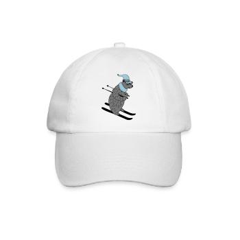ski baer 02 - Baseballkappe - Weiß/Weiß - Vorne