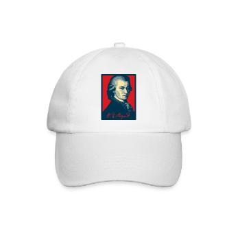Wolfgang Amadeus Mozart - Baseballkappe - Weiß/Weiß - Vorne