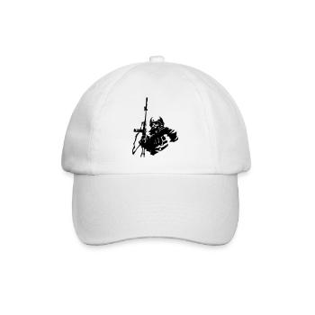 Soldat militaire squelette - Casquette classique - blanc/blanc - Devant