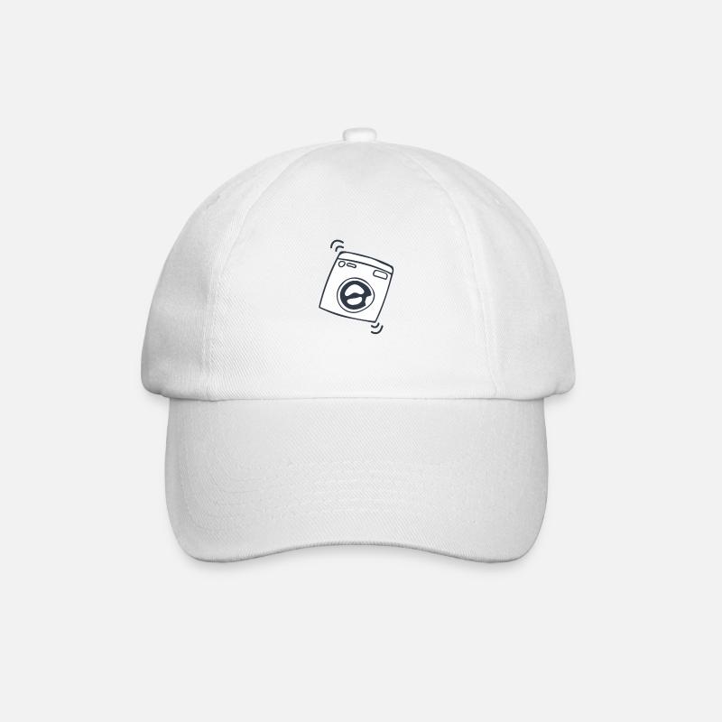 Washing machine - Baseball Cap - white/white