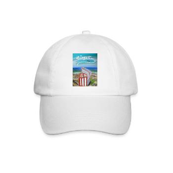 EG Meer I Strandkorb I Zingst I Ostsee l Bild - Baseballkappe - Weiß/Weiß - Vorne